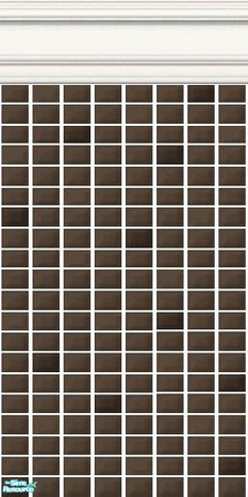 Sims 2 — Brown and Neutral Mini Tiles - Bistro Mini Tiles by HollyChappell — Walls covered with mini tiles in classic