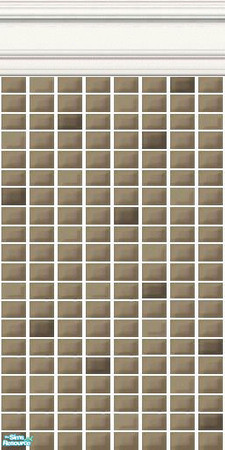 Sims 2 — Brown and Neutral Mini Tiles - Niche Mini Tiles by HollyChappell — Walls covered with mini tiles in classic