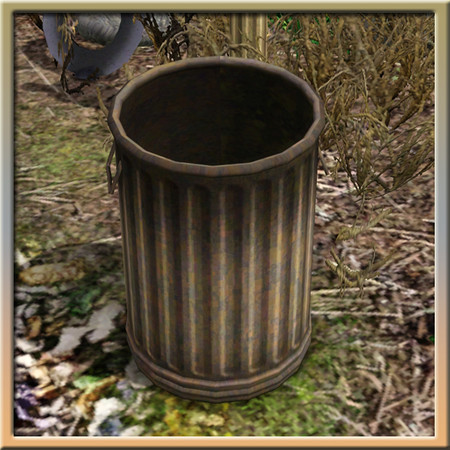 Sims 3 — Empty trashcan by Cyclonesue — Empty trashcans are a dull necessity. By Cyclonesue for TSR TSRAA