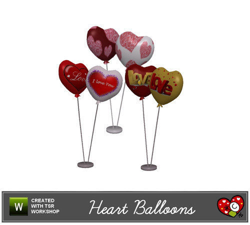Sims 3 — Heart Balloons by mensure — Heart Balloons by mensure. 