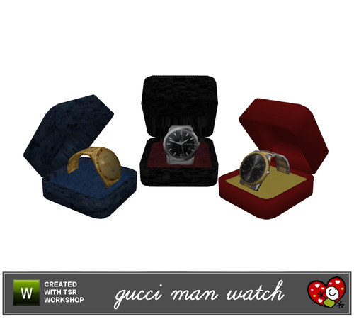Sims 3 — GUCCI_Man Watch with Gift Box by mensure — GUCCI_Man Watch with Gift Box by mensure. 
