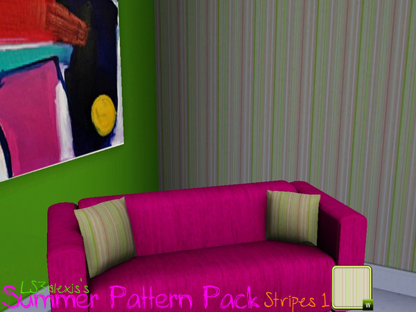 Sims 3 — Summer Pattern Pack - Stripes 1 by LS3alexis — Thanks to Camxso from DeviantArt