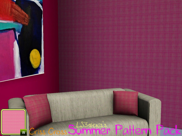 Sims 3 — Summer Pattern Pack - Criss Cross by LS3alexis — Thanks to Camxso from DeviantArt