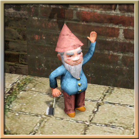 Sims 3 — Garden Gnome (no base) by Cyclonesue — Oops! Who snapped off that big, ugly ol' hunk of wood? A free-standing