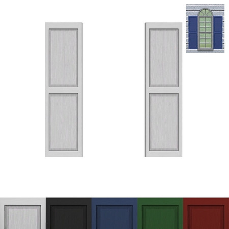 Sims 3 — Exterior Shutters for The Perfect Window by Dgandy — Comes in 5 preset colors, white, black, blue, green and
