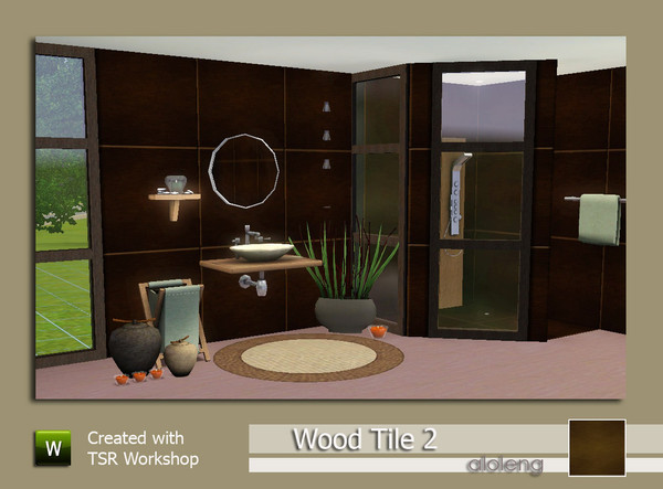 Sims 3 — Wood Tile 2 by aloleng — Wood Tile 2 - used at walls.