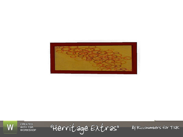 Sims 3 — Herritage Add On Smoke Alarm by TheNumbersWoman — Is it a Picture? Is it an Alarm? Both! By RicciNumbers at TSR.