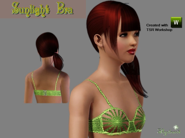 Sims 3 — Sunlight Bra by skystars5 — Fun and alluring bra with a sun-ray design.