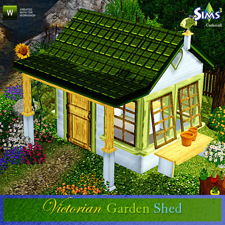 Sims 3 — Cashcraft's Victorian Garden Shed - Decorative by Cashcraft —  A nice5x5 Victorian inspired garden shed, which