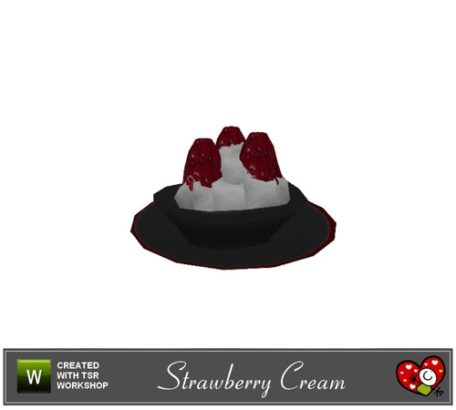 Sims 3 — Strawberry Cream by mensure — Strawberry Cream by mensure. It's only decorative! 
