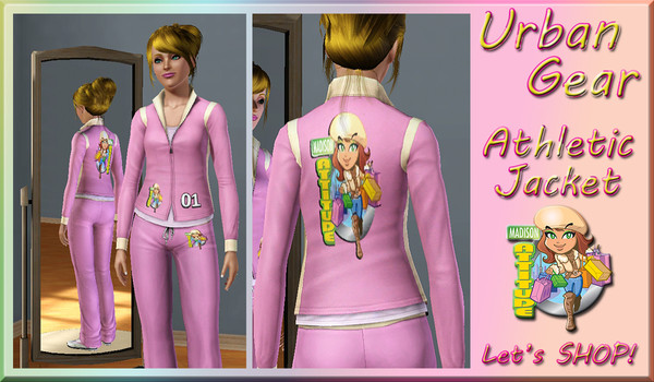 Sims 3 — Urban Gear Women's Athletic Jacket-Let's Shop! by terriecason — When you want that laid back urban look slip