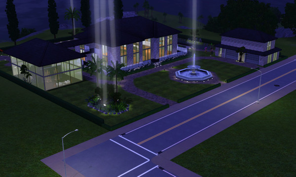 Sims 3 — Modern Mansion by lukeuberti — This house is completely furnished: inc: 5 bedrooms, 4 bathrooms, living room,