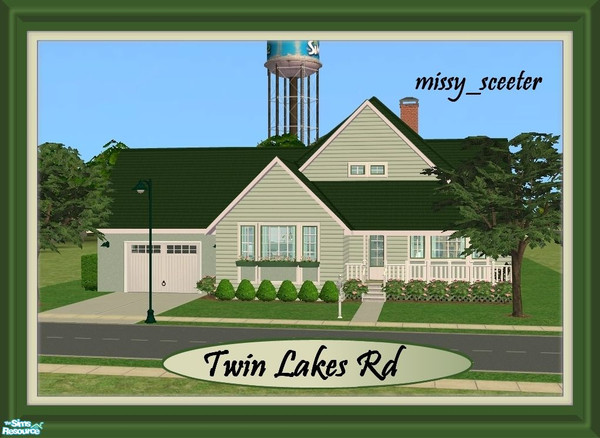 Sims 2 — Twin Lakes Rd by missy_sceeter — Your Sims will love this charming home-perfect in a country or \'burb setting.