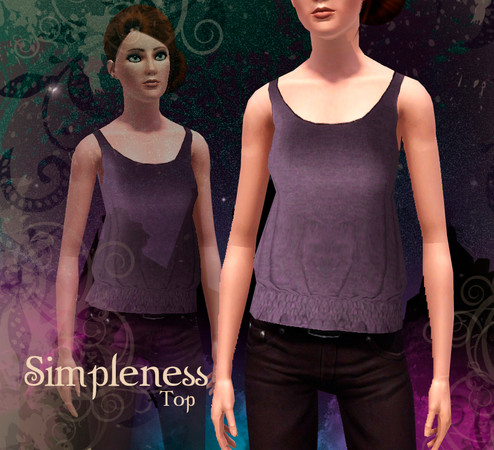 Sims 3 — Simpleness by Frozen and Iced — Edited mesh-edited texture. By Frozen and Iced