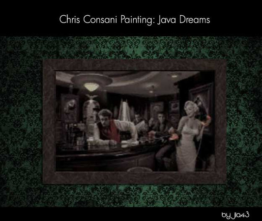 Sims 3 — Chris Consani Java Dreams Poster by jla43 — The 5 greatest of the '50s now decorating your liivng space!