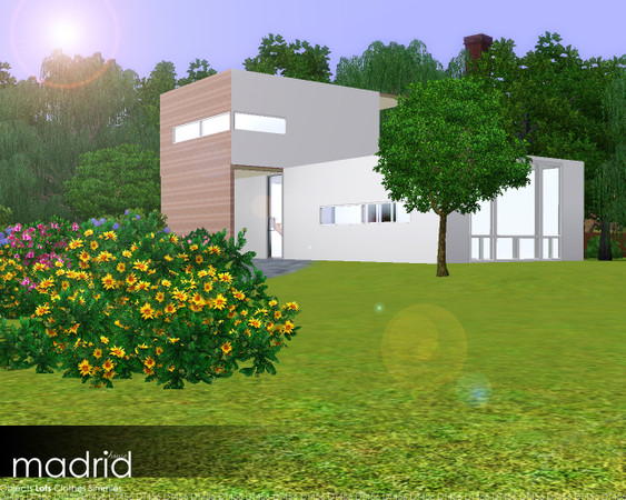 Sims 3 — Madrid by DT456 — A little modern starter for a couple or a singel sims! Enjoy. Comes unfurnished.
