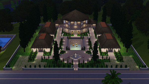 Sims 3 — Private Collector's Mansion by dgambino1 — This Mediterranean inspired home is for the private collector of