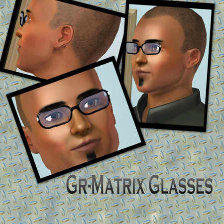 Sims 3 — Gr-Morpheus Glasses by Greda — I Know, these don't quite look like Morpheus Glasses, but they do clip right onto