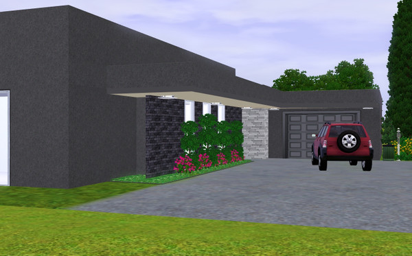 Sims 3 — Make an entrance by Sophronis — One story house featuring plenty of space to live and enjoy the pool as your
