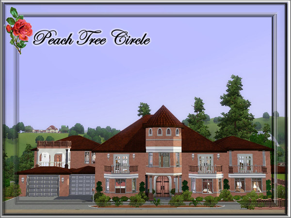 Sims 3 — Peach Tree Circle by JCIssette — This villa style home is not for the faint of heart. Decorated in the colorful