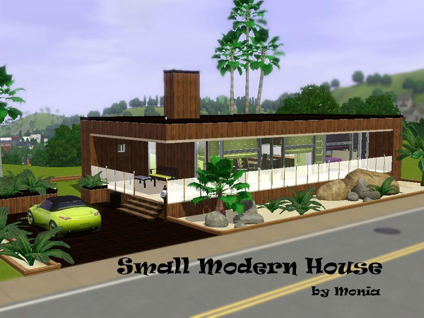Sims 3 — Small Modern House by monikaparus — Small and cozy home with modern design, perfect for the couple with no