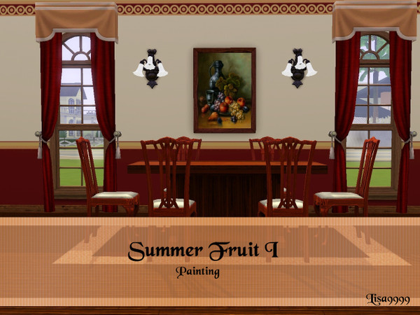 Sims 3 — Summer Fruit I by lisa9999 — Painting fruit and pitchure painting. Lisa9999 TSRAA