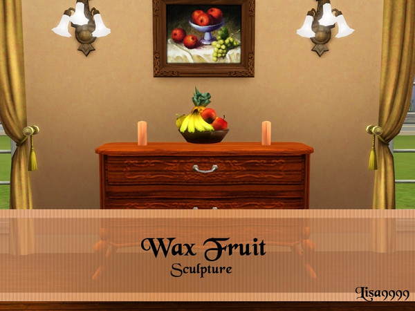 Sims 3 — Wax Fruit by lisa9999 — Sculpture wax fruit.Lisa9999 TSRAA