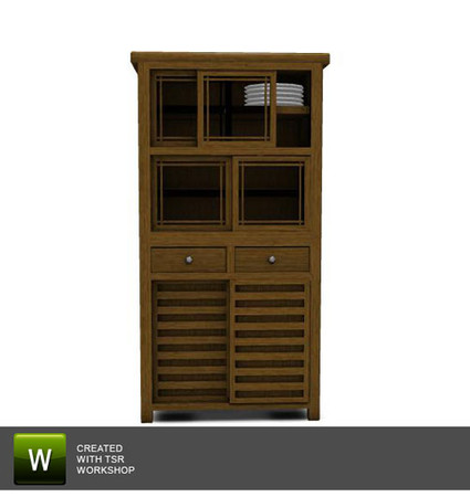 Sims 3 — Latis Kitchen Hutch by Angela — Latis kitchen Hutch. Made by Angela@TSR (2010) Please don't clone my meshes or