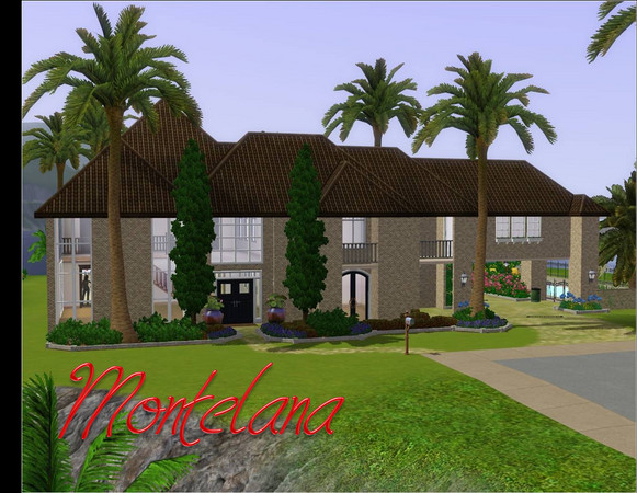 Sims 3 — Montelana by paigemx6 — 6 Bedroom, 6 Bathroom w/Study; also includes, basement, pool and room for a garden or