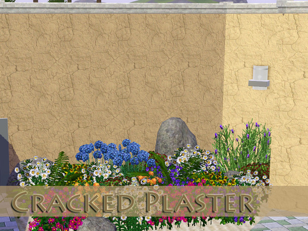 Sims 3 — Cracked Plaster by kittyispretty69 — A cracked plaster pattern. One recolorable part. Found in Paint. Enjoy and