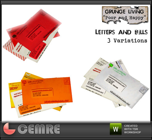 Sims 3 — Poor and Happy Set Letters by cemre — Poor and Happy Set Letters by Cemre for thesimsresource.com
