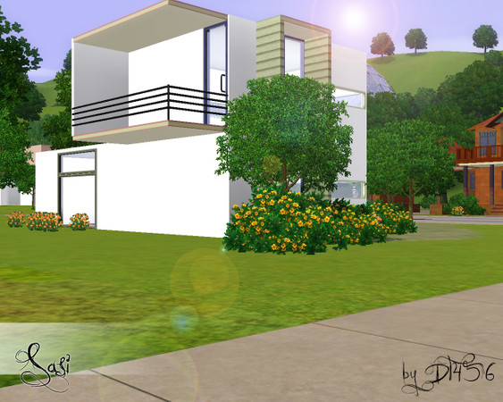 Sims 3 — Sasi by DT456 — A little spacious modern starter house, perfect for a single or a couple sims. Enjoy!
