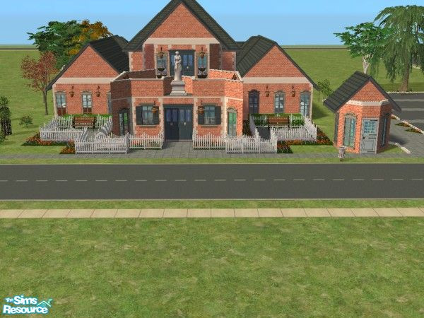 Sims 2 — Restaurant Truchi by peepie17 — Great old style restaurant. With useless parkingspace.:D. I was building this