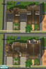 Sims 2 — Lunarstreet Apartments by nmobdam0001 — 7 apartments between 1.173-2.696 pw 2x 1 bedr, garden, garage, 2 floors