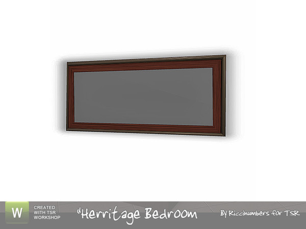 Sims 3 — Herritage Bedroom Mirror by TheNumbersWoman — Mirrors, every house should have 100. This would be number 4. By