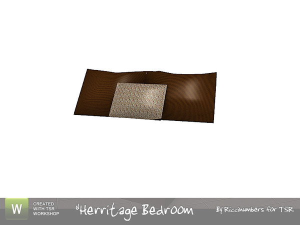 Sims 3 — Herritage Bedroom Bed Pillows by TheNumbersWoman — Bed Pillows for the Herritage Bedroom. By RicciNumbers at