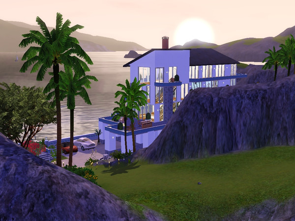 Sims 3 — Cape Clifton by chrisleese — Situated with one stylish, modern foot in the ocean, this spacious mansion is an
