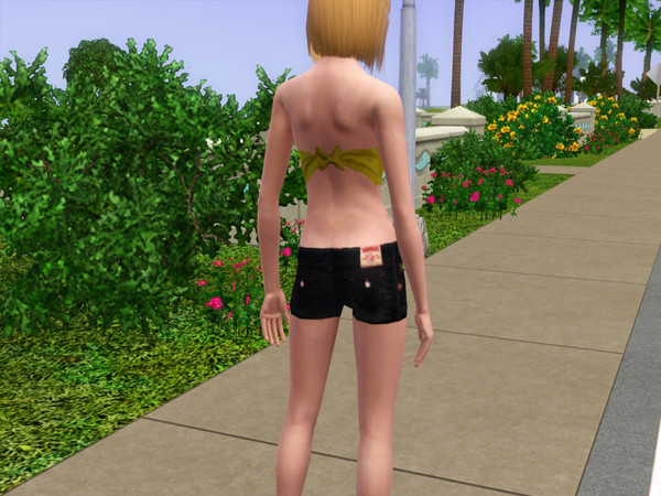 Sims 3 — trbjdkshorts by marleon — dark denim shorts