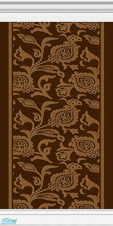 Sims 2 — Bouquet Wall Collection - #11 by paintedladysims — 11 of 14 wall designs in the collection.