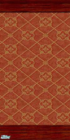 Sims 2 — Bistro Wall Collection - #11 by paintedladysims — 11 of 12 wall designs in the collection.
