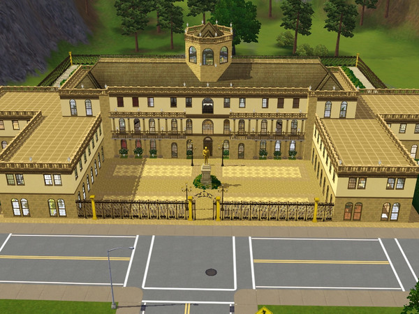 Sims 3 — Palacio de Olivares / Olivares Palace by markorey — Este suntuoso palacio situado en los valles del Ebro, es un