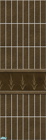 Sims 2 — Studio K Vertical Long Subway - Root Beer by StudioKhagerks — 