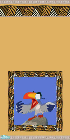 Sims 2 — Lion King Walls - Zazu by foxysensei — Lion King wallpaper featuring Simba as a cub. Part of a set of 4