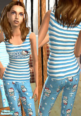 The Sims Resource - Hello Kitty pj