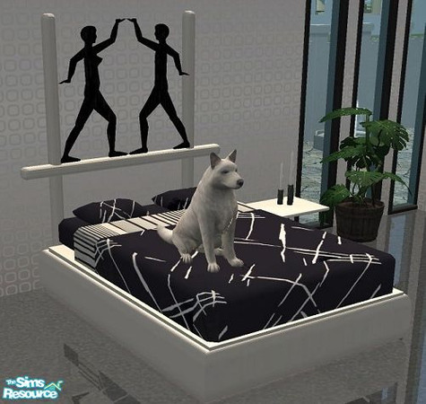 Sims 2 — Bedroom Shadow - Bed by marilu — 