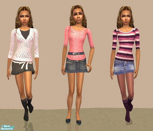 Sims 2 — NS casual teen collection. by Natalis — Pleasant casual clothes for teenagers. Need mesh by Chriko 2-for-u