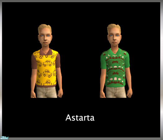 Sims 2 — Retro T-shirts by Astarta — Retro inspirred T-Shirts for boys.
