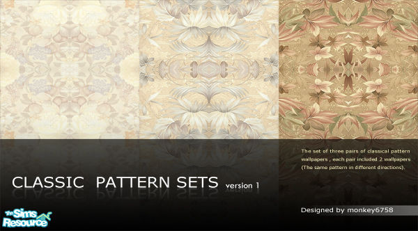 Sims 2 — Wall Set by monkey6758 — 