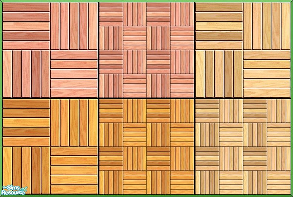 Sims 2 — A420 5-Board Polished Parquet Set 1 by Agent420 — A set of Polished 5-Board Parquet in 3 colors, and 2 sizes.