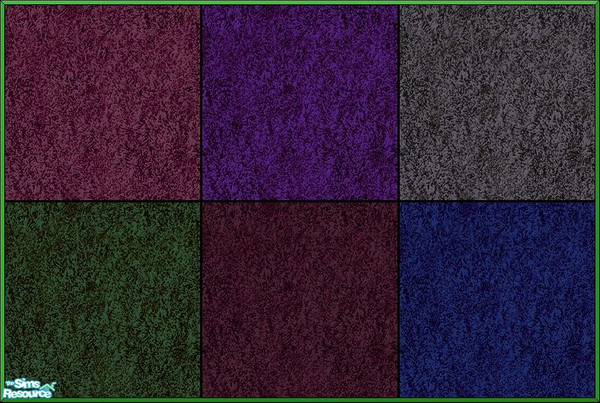Sims 2 — Extra Shaggy Shag Carpet Set by Agent420 — A set of 6 colors of the Extra Shaggy Shag Carpet. $3 / Tile. - Agent